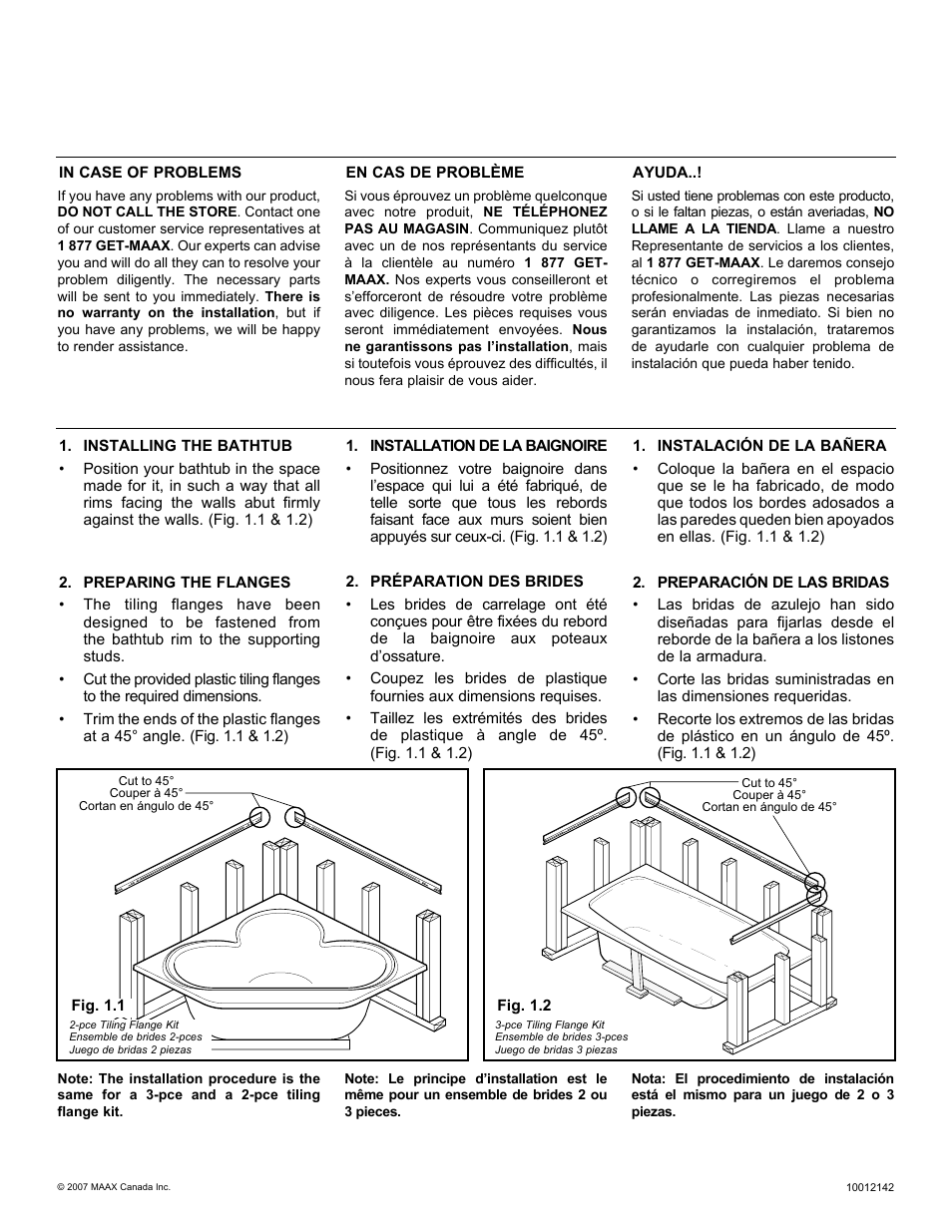 MAAX ANTIGUA User Manual | Page 2 / 4