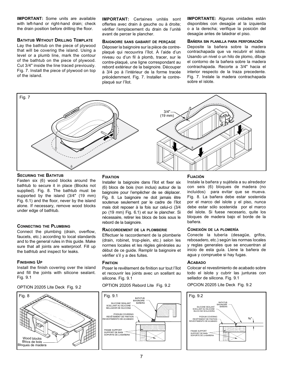 MAAX BACCARAT User Manual | Page 7 / 24