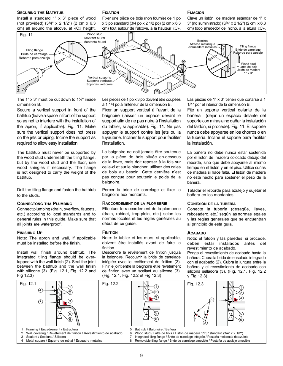 Collection, genna, maax-premium lachine | MAAX BACCARAT User Manual | Page 9 / 24