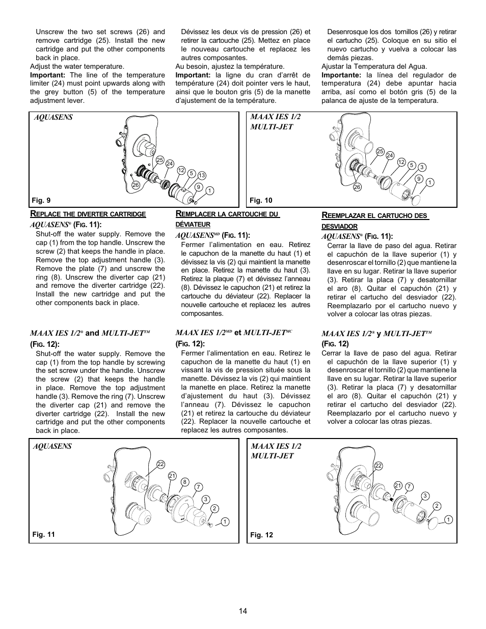 MAAX CALYPSO User Manual | Page 14 / 20