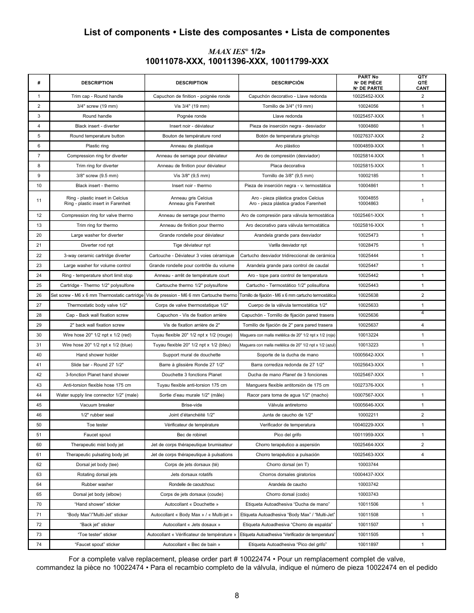8maax ies | MAAX CALYPSO User Manual | Page 8 / 20