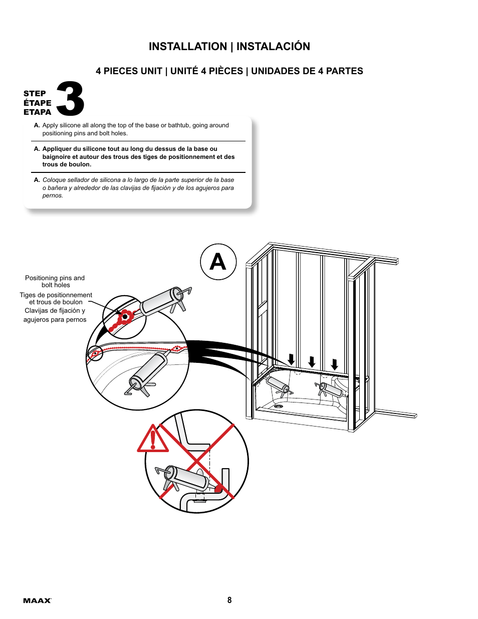 MAAX ESSENCE TO-6030 User Manual | Page 8 / 16