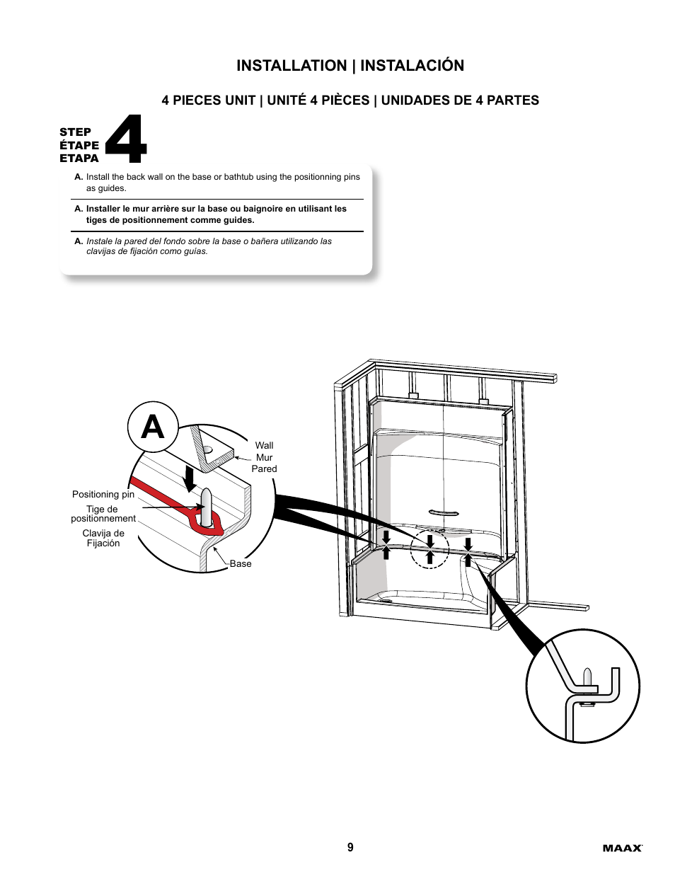 MAAX ESSENCE TO-6030 User Manual | Page 9 / 16