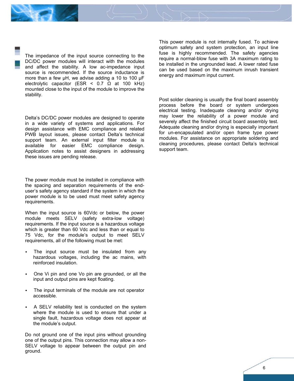 Design consideration | Delta Electronics S36SS User Manual | Page 6 / 11