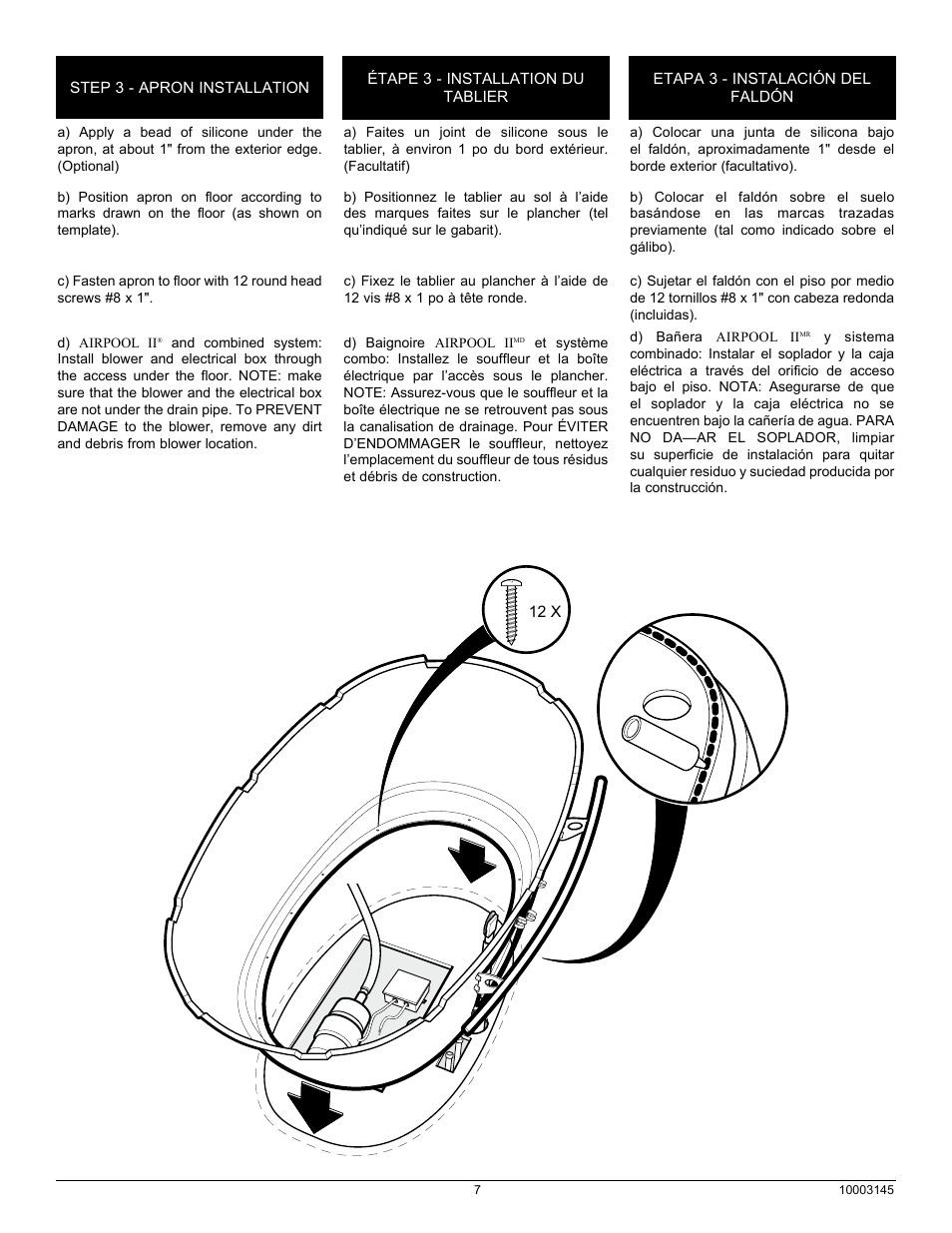 MAAX SOUVENIR WITH APRON User Manual | Page 7 / 16