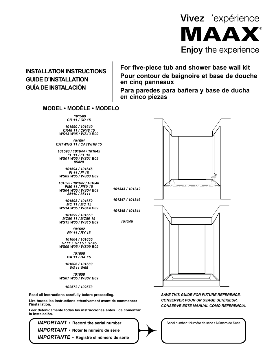 MAAX 59 PANAMA User Manual | 12 pages