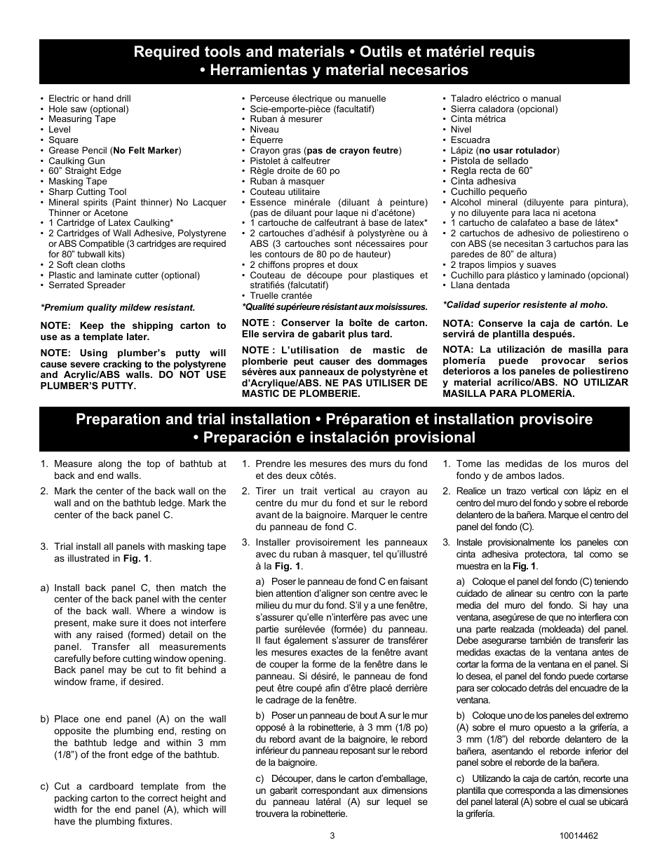 MAAX 59 PANAMA User Manual | Page 3 / 12