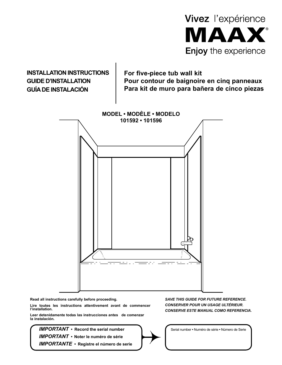 MAAX 59 SUEZ User Manual | 12 pages