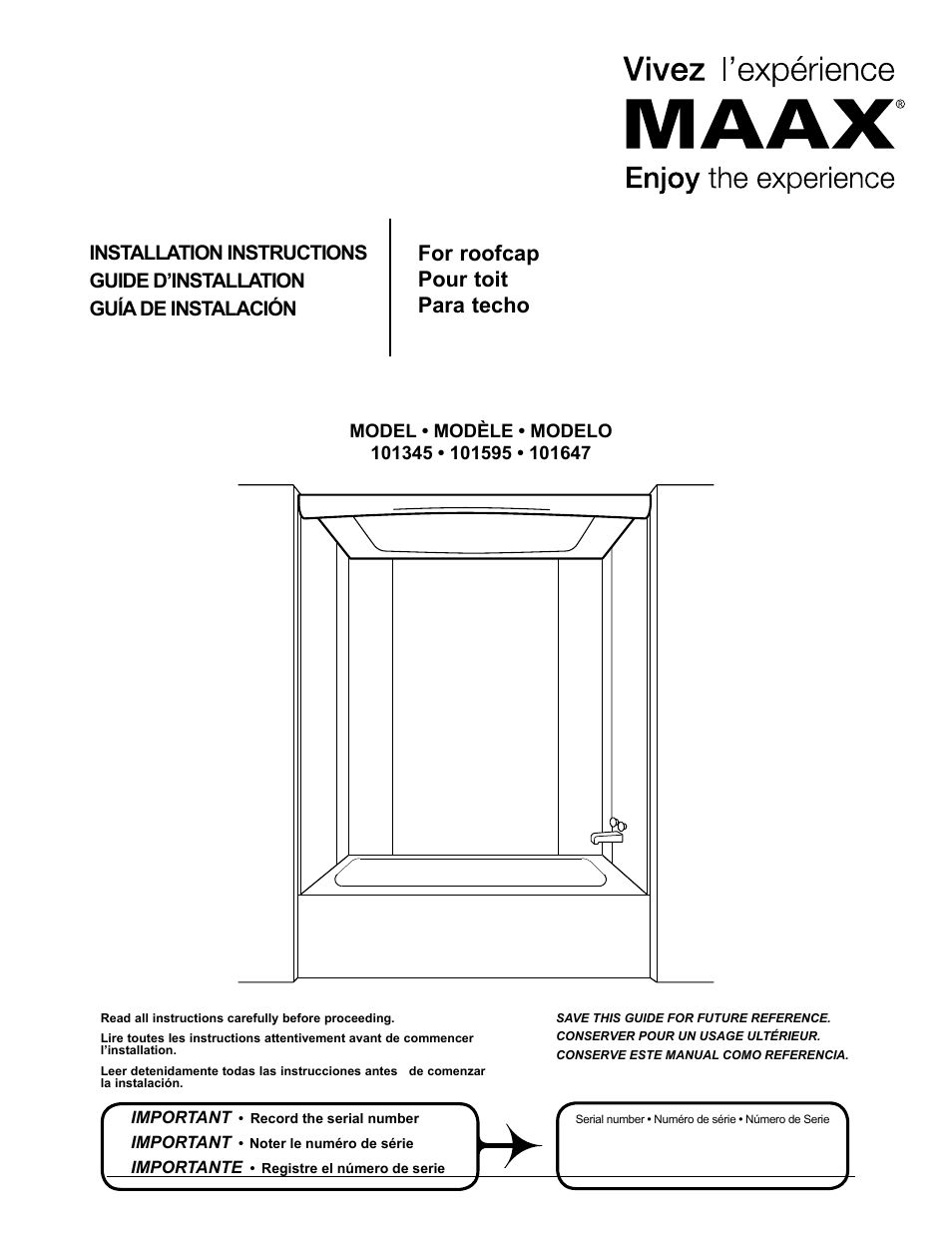 MAAX 80 ALASKA User Manual | 12 pages