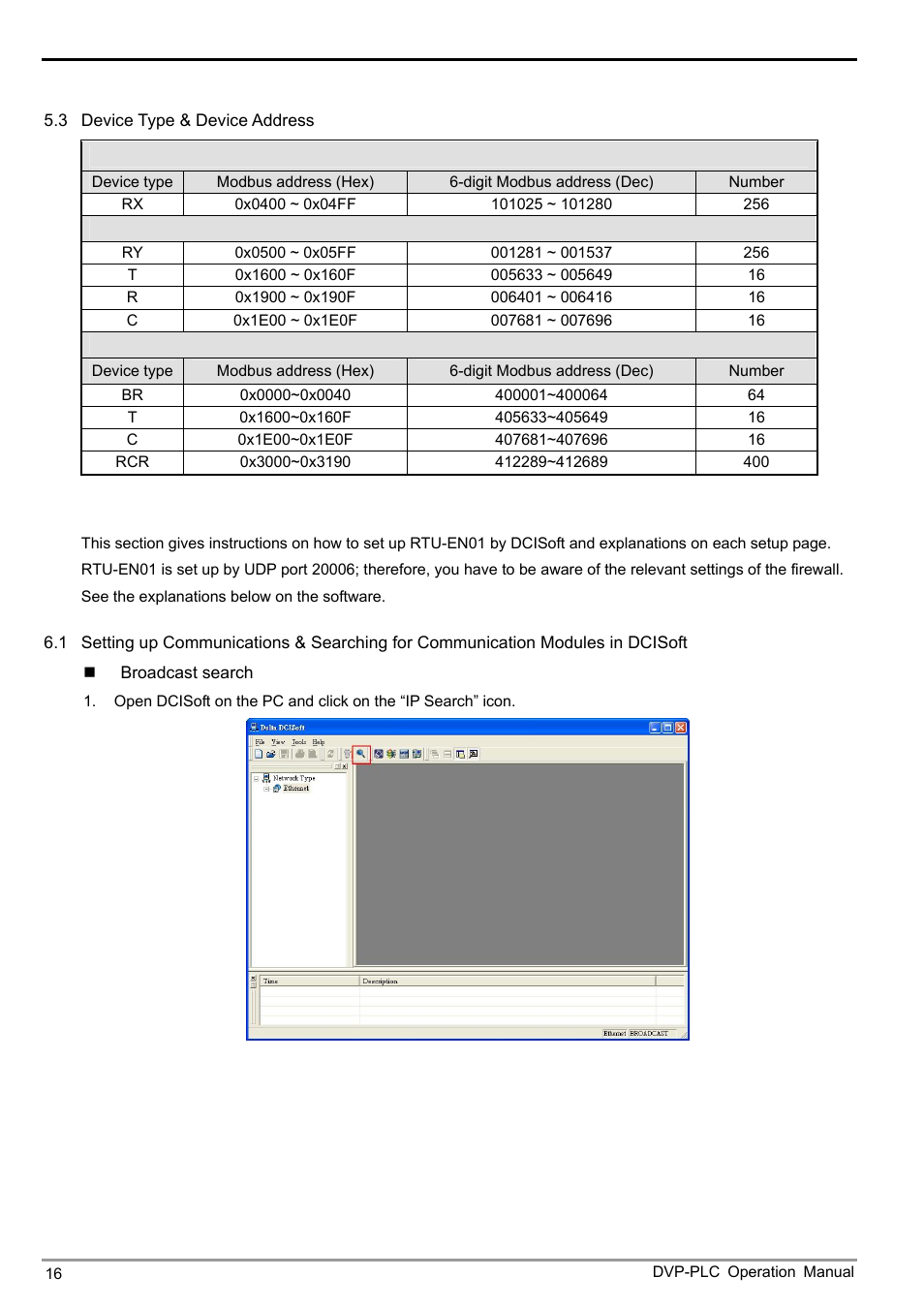 Delta Electronics Modbus TCP Remote I/O Communication Module RTU-EN01 User Manual | Page 18 / 52