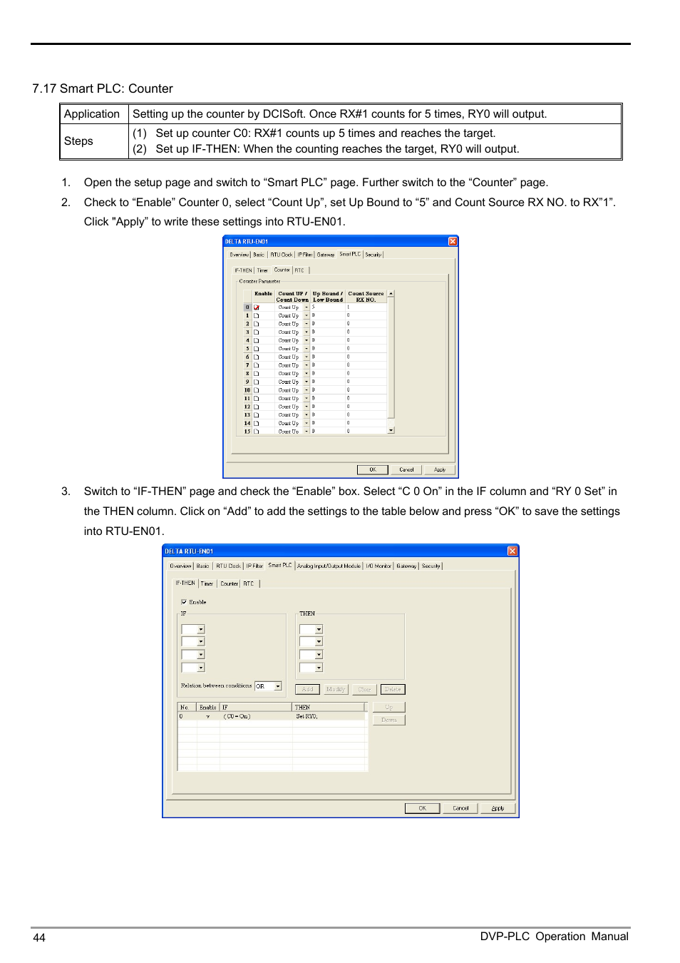 Delta Electronics Modbus TCP Remote I/O Communication Module RTU-EN01 User Manual | Page 46 / 52