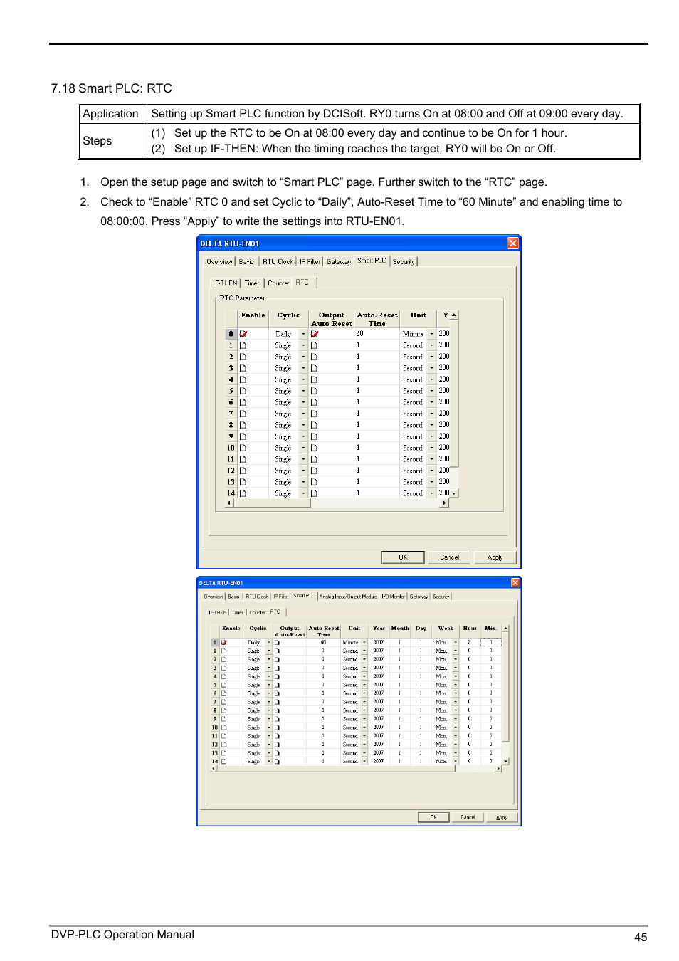 Delta Electronics Modbus TCP Remote I/O Communication Module RTU-EN01 User Manual | Page 47 / 52