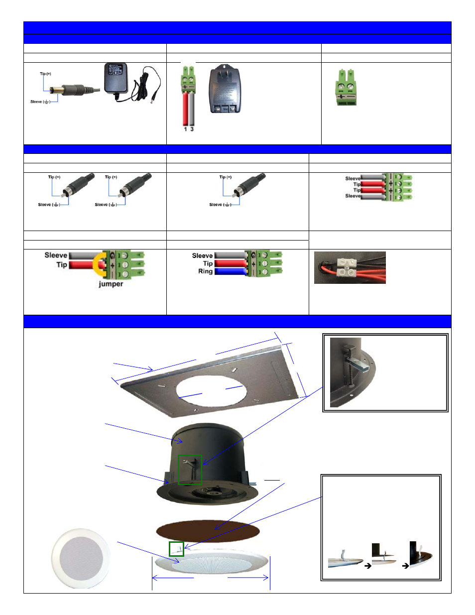 Wire connections, Qsa 615 illustration | AMK Innovations QSA615 User Manual | Page 2 / 2