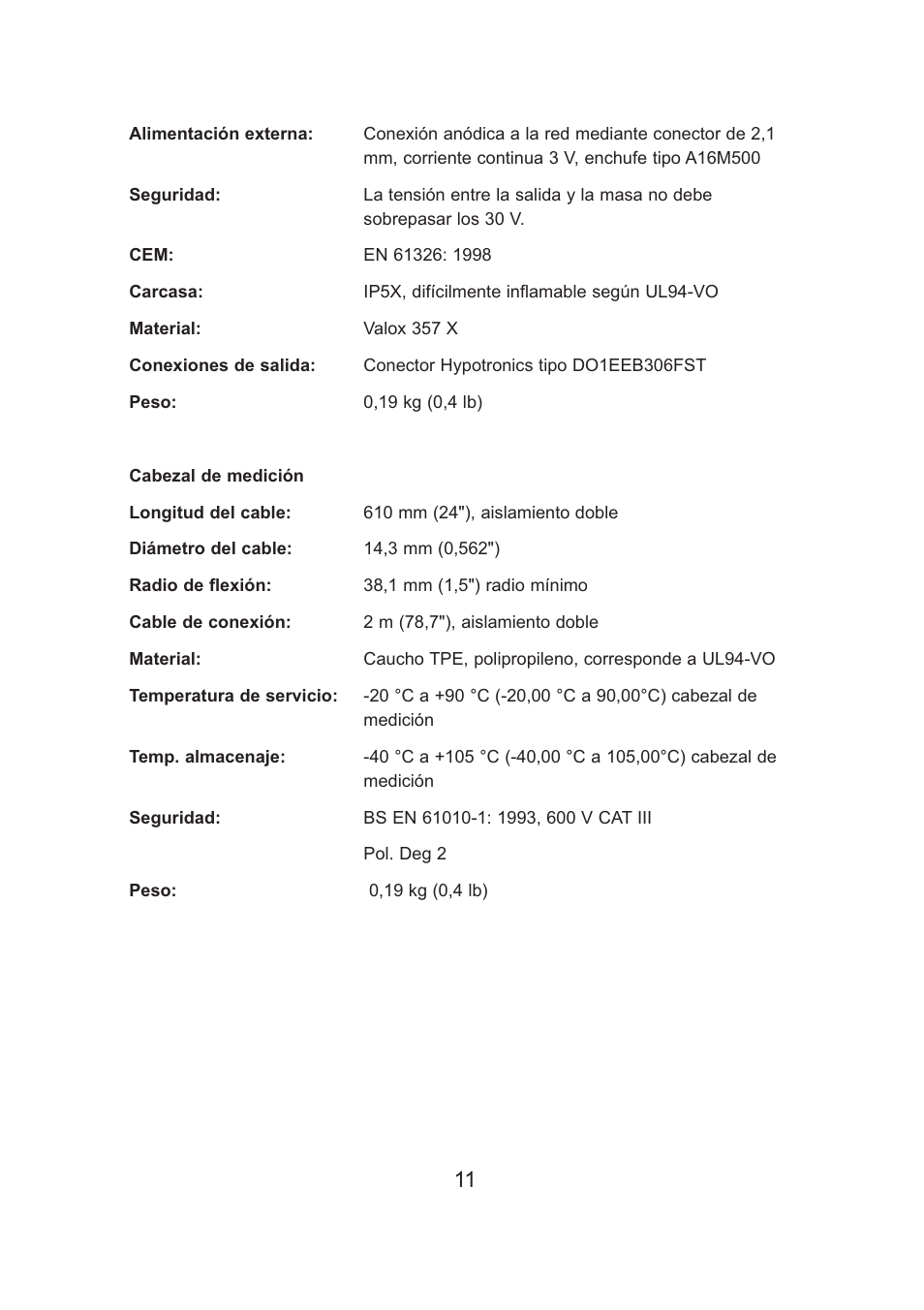 Amprobe ACF-3000-SR Current Transducer User Manual | Page 58 / 59