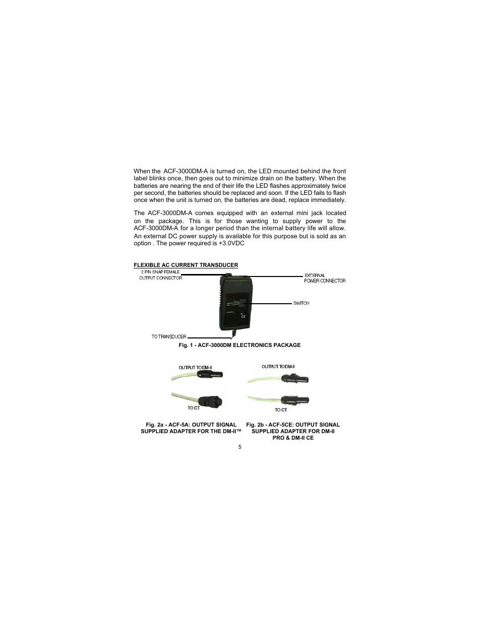 Amprobe ACF-3000DM-A Current Transducer User Manual | Page 5 / 12