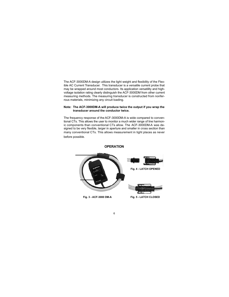 Amprobe ACF-3000DM-A Current Transducer User Manual | Page 6 / 12