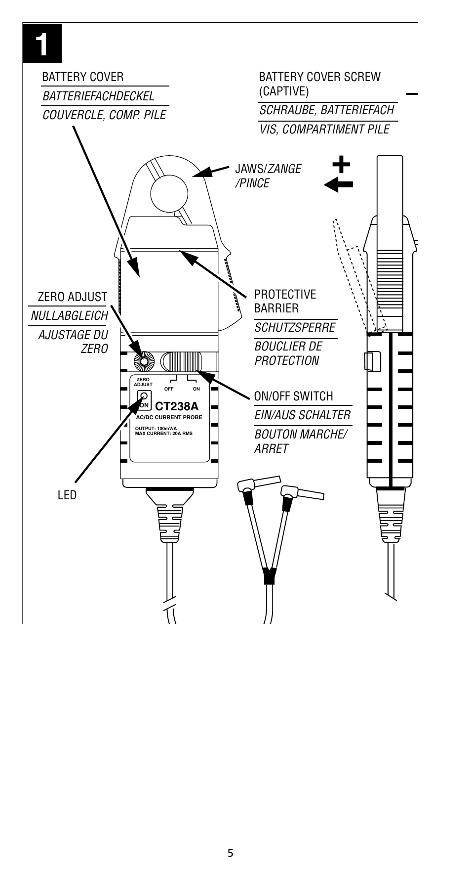 Amprobe CT238A ACDC-Current-Probe User Manual | Page 11 / 28