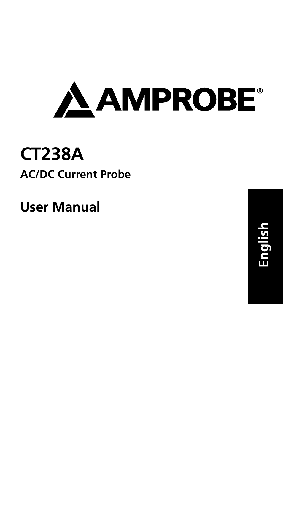 Ct238a | Amprobe CT238A ACDC-Current-Probe User Manual | Page 5 / 28