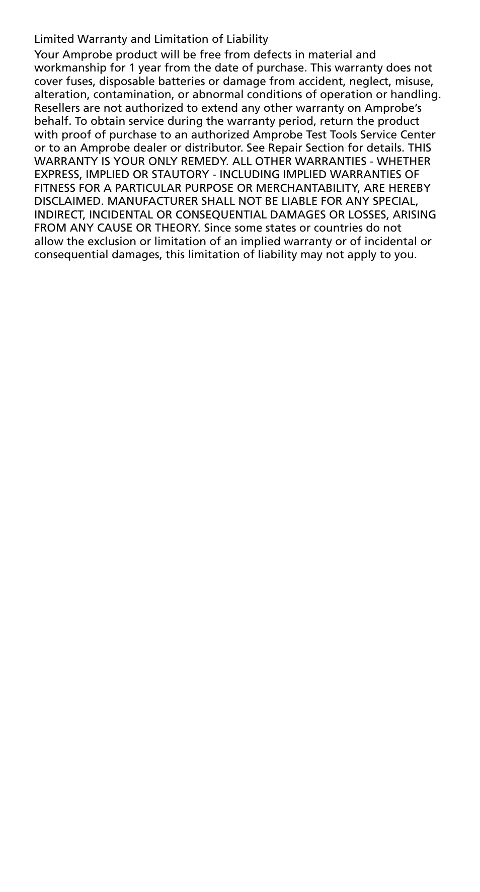 Amprobe CT238A ACDC-Current-Probe User Manual | Page 6 / 28