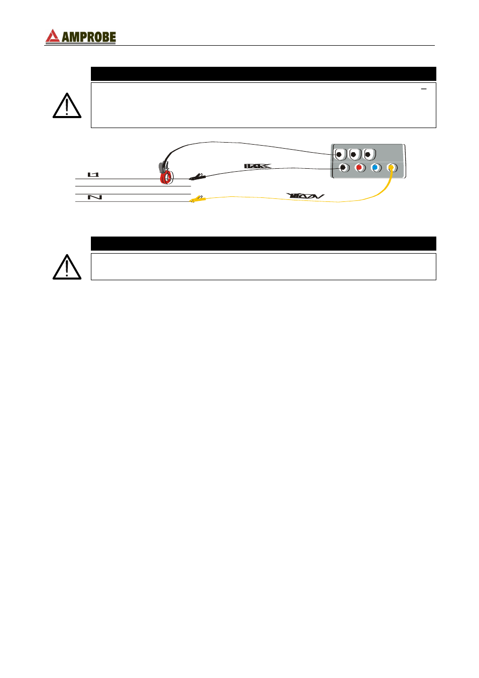 Caution | Amprobe DM-111S Current-Data-Logger User Manual | Page 44 / 61