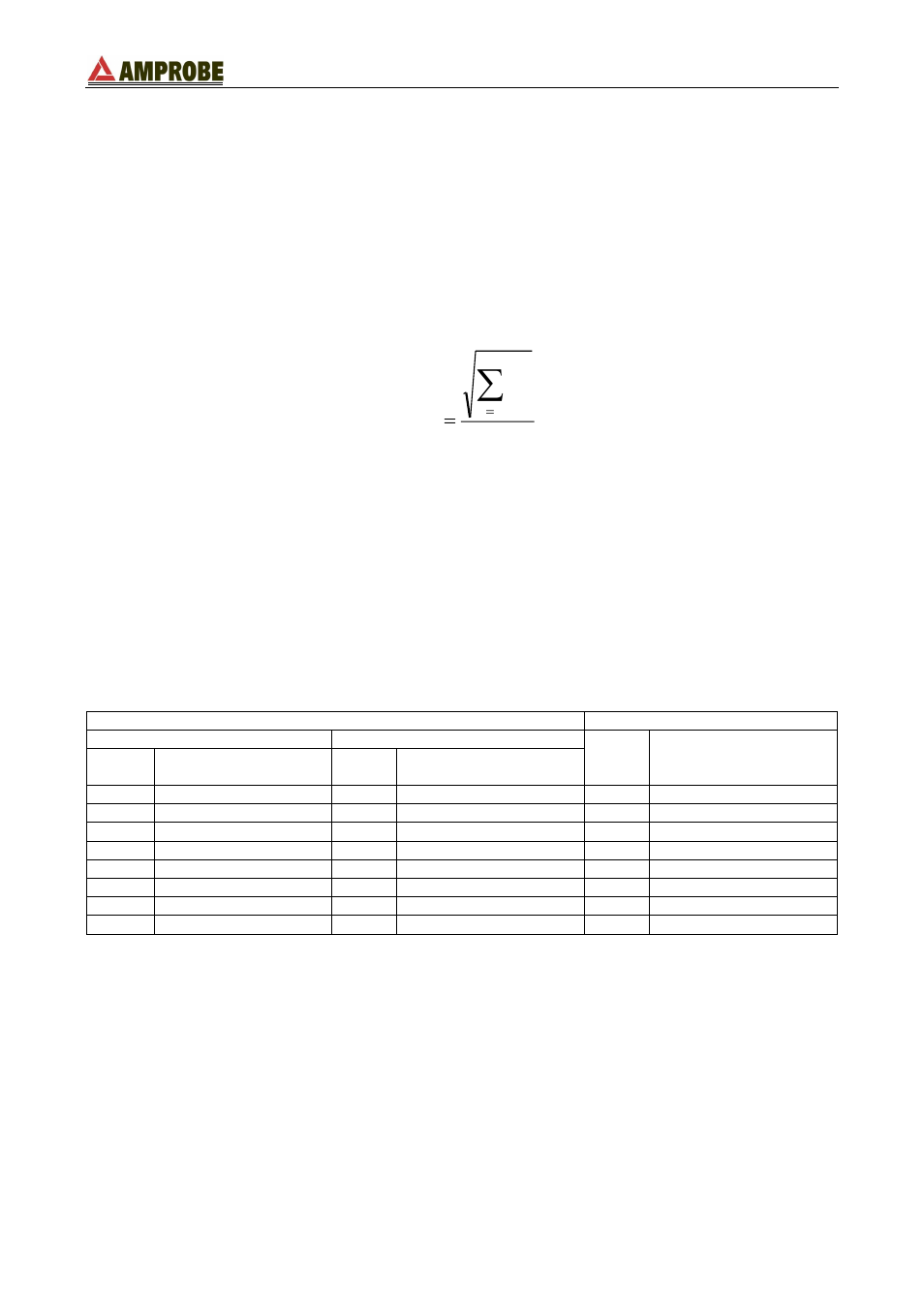 Vthdv | Amprobe DM-111S Current-Data-Logger User Manual | Page 55 / 61