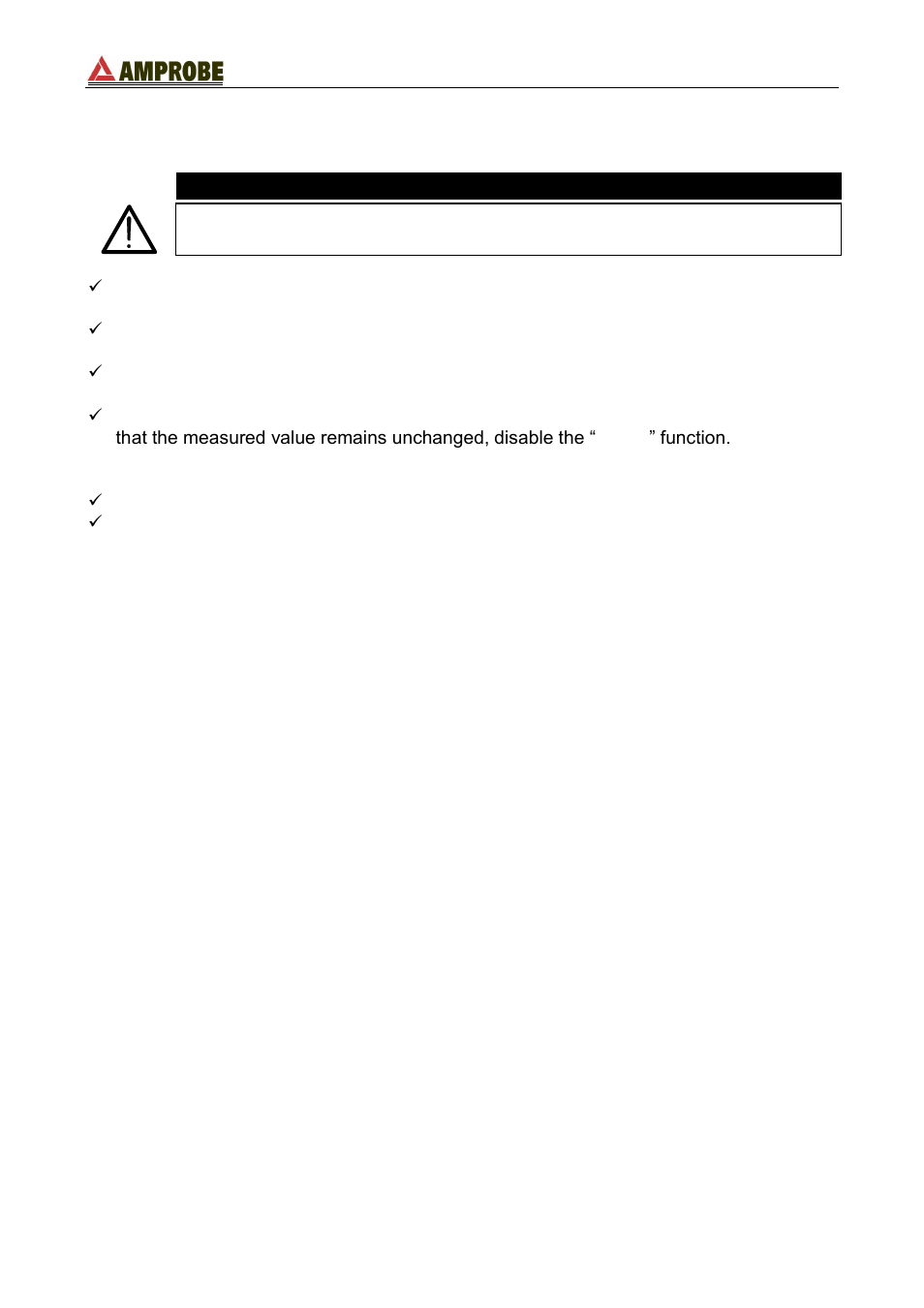 Caution | Amprobe DM-111S Current-Data-Logger User Manual | Page 6 / 61