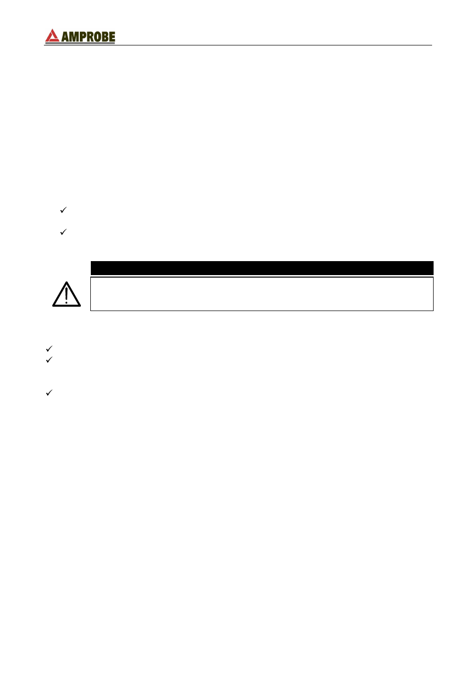 Preparing the instrument, Caution | Amprobe DM-111S Current-Data-Logger User Manual | Page 8 / 61