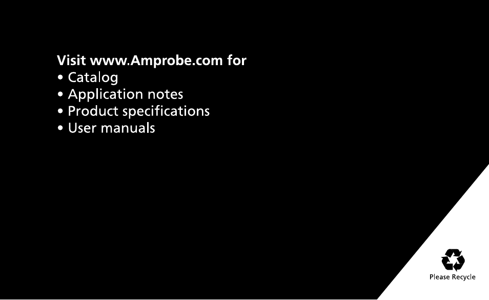 Amprobe LP10B Logic-Probes User Manual | Page 18 / 18