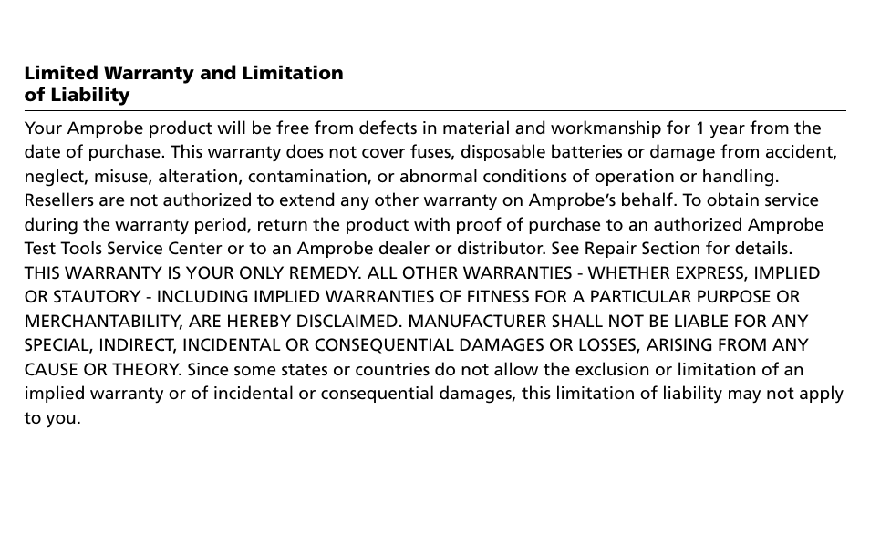 Amprobe LP10B Logic-Probes User Manual | Page 4 / 18
