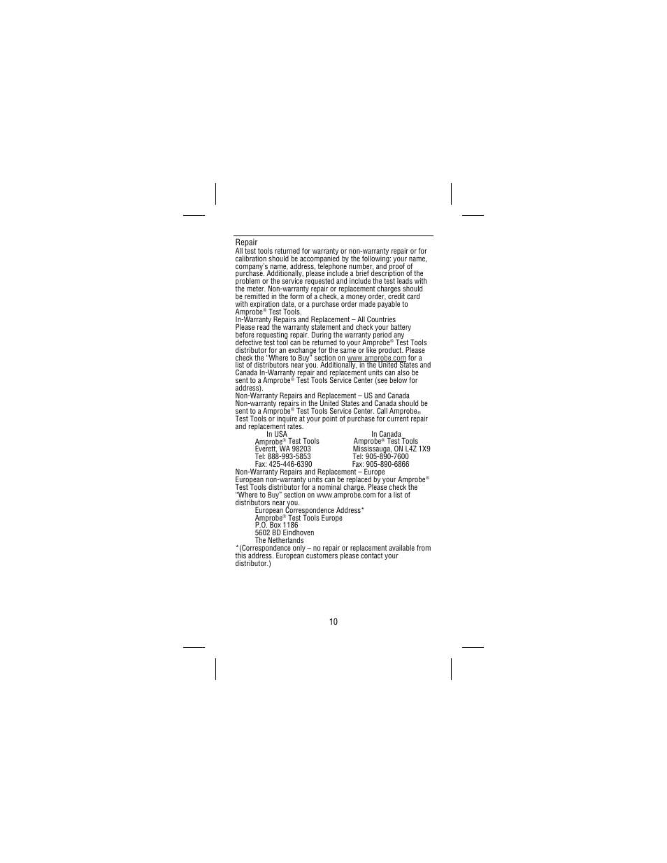 Amprobe AC68C Clamp-Multimeter User Manual | Page 14 / 52