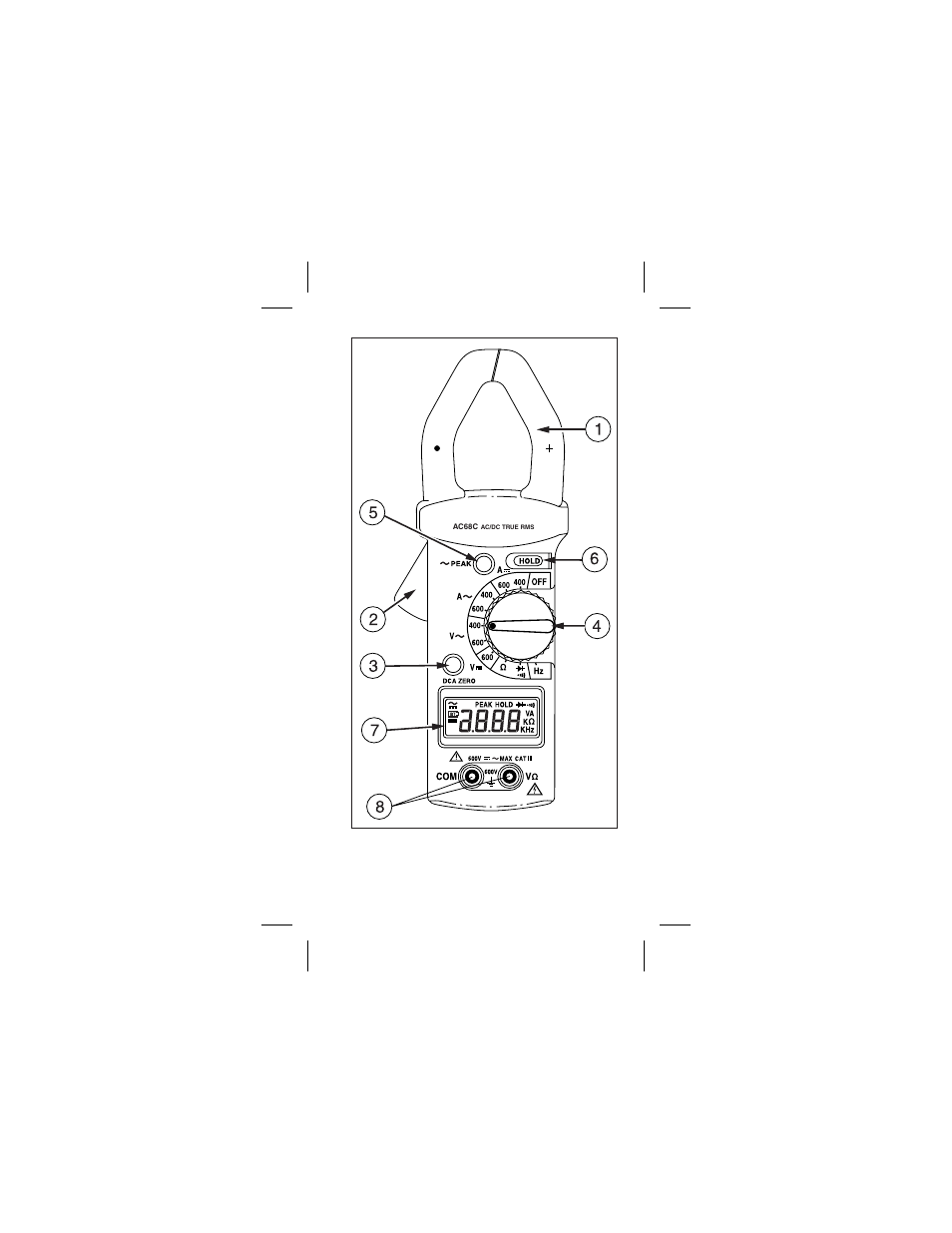 Amprobe AC68C Clamp-Multimeter User Manual | Page 2 / 52