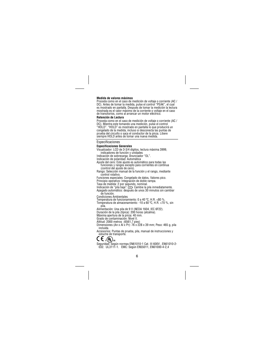 Amprobe AC68C Clamp-Multimeter User Manual | Page 46 / 52