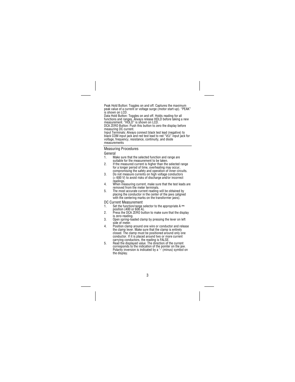 Amprobe AC68C Clamp-Multimeter User Manual | Page 7 / 52