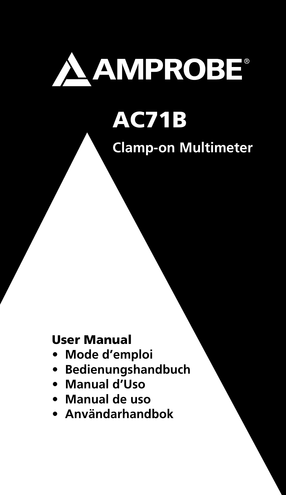 Amprobe AC71B Clamp-On-Multimeter User Manual | 96 pages