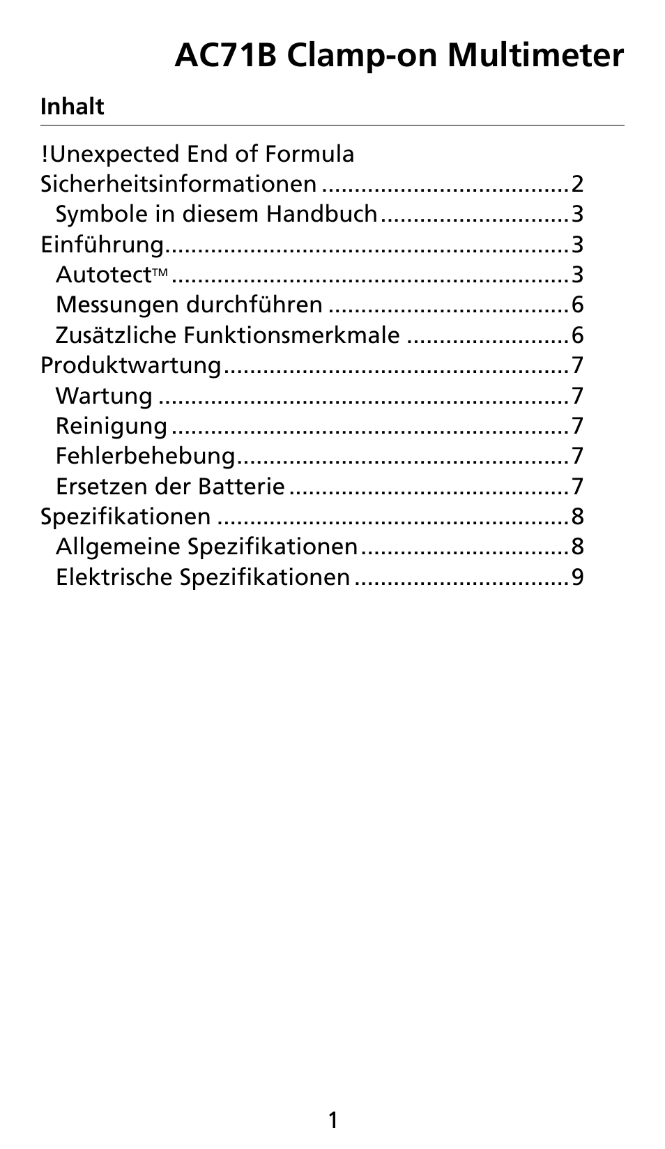 Ac71b clamp-on multimeter | Amprobe AC71B Clamp-On-Multimeter User Manual | Page 37 / 96