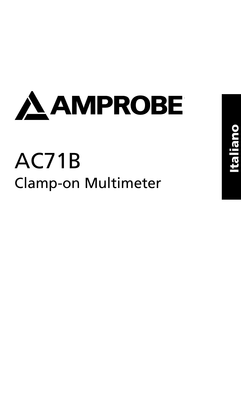 Ac7b | Amprobe AC71B Clamp-On-Multimeter User Manual | Page 49 / 96