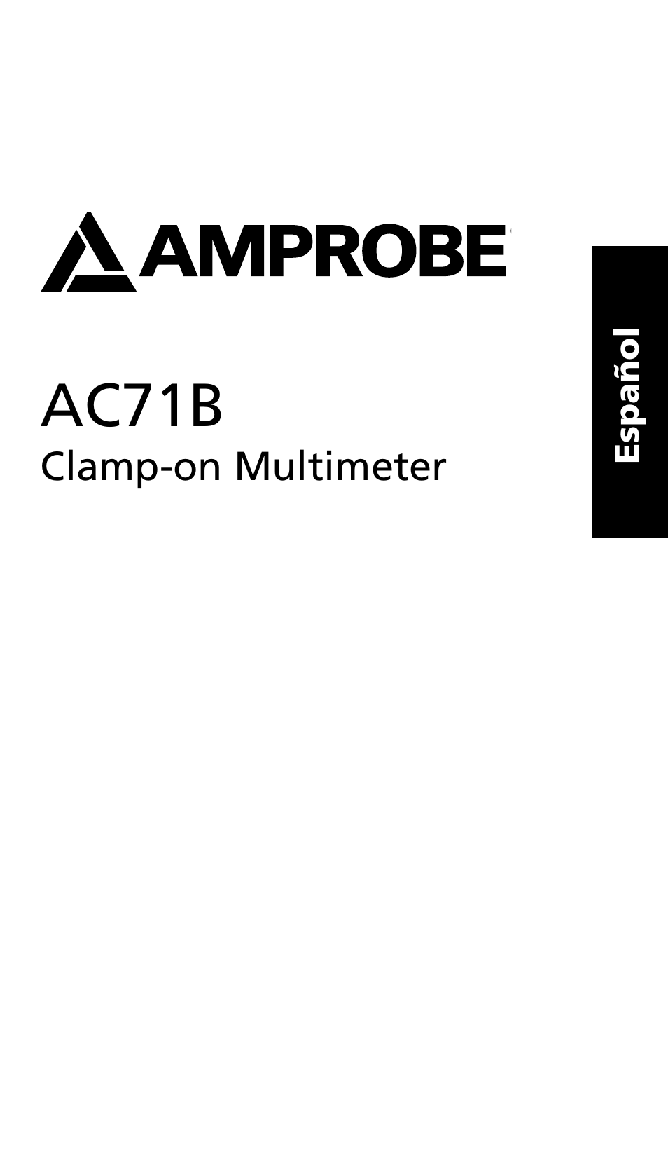 Ac7b | Amprobe AC71B Clamp-On-Multimeter User Manual | Page 65 / 96