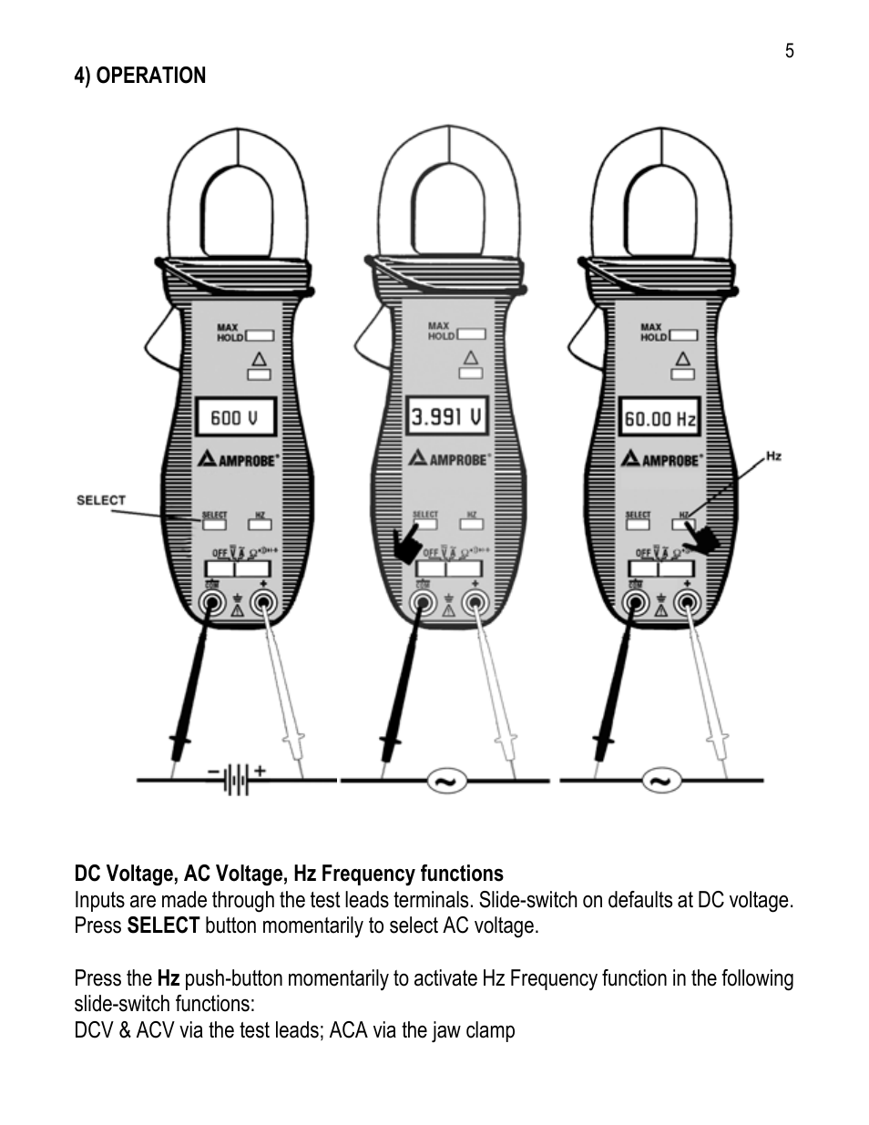 Amprobe ACD-10-Pro User Manual | Page 6 / 16