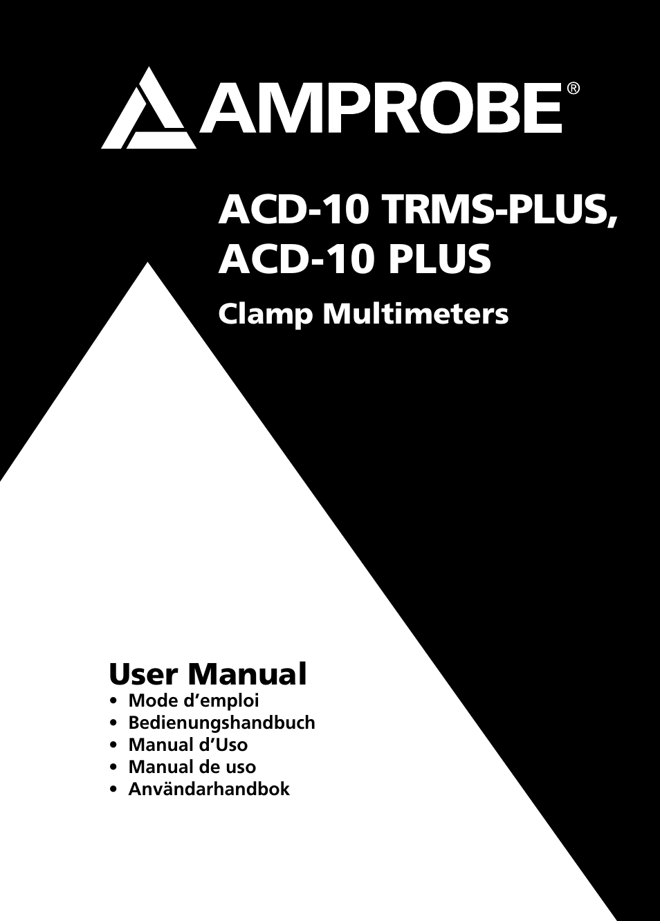 Amprobe ACD-10-TRMS-PLUS ACD-10-PLUS Clamp-Multimeters User Manual | 116 pages