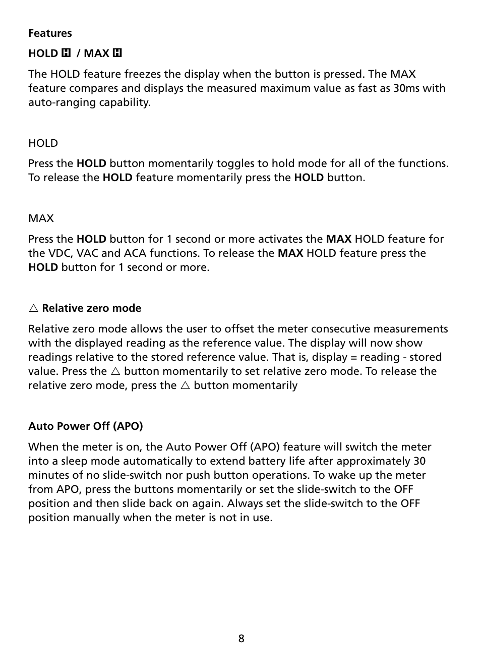 Amprobe ACD-10-TRMS-PLUS ACD-10-PLUS Clamp-Multimeters User Manual | Page 11 / 116