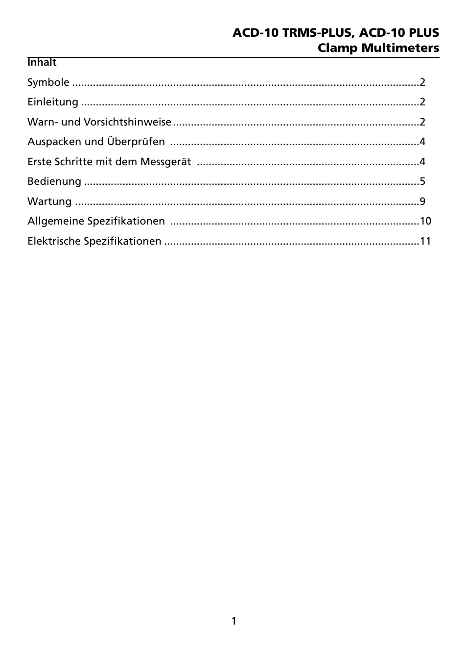 Amprobe ACD-10-TRMS-PLUS ACD-10-PLUS Clamp-Multimeters User Manual | Page 42 / 116