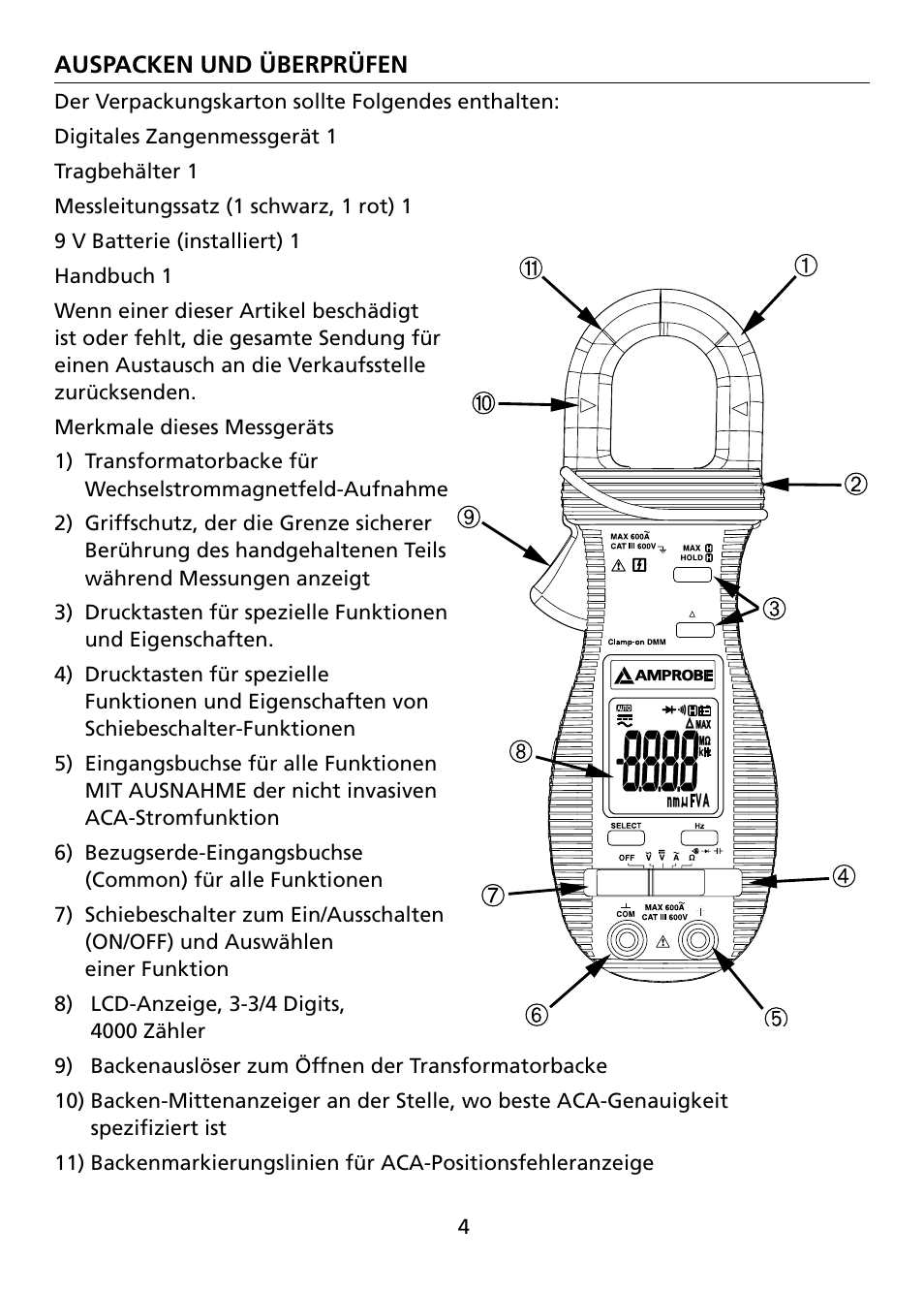 Amprobe ACD-10-TRMS-PLUS ACD-10-PLUS Clamp-Multimeters User Manual | Page 45 / 116