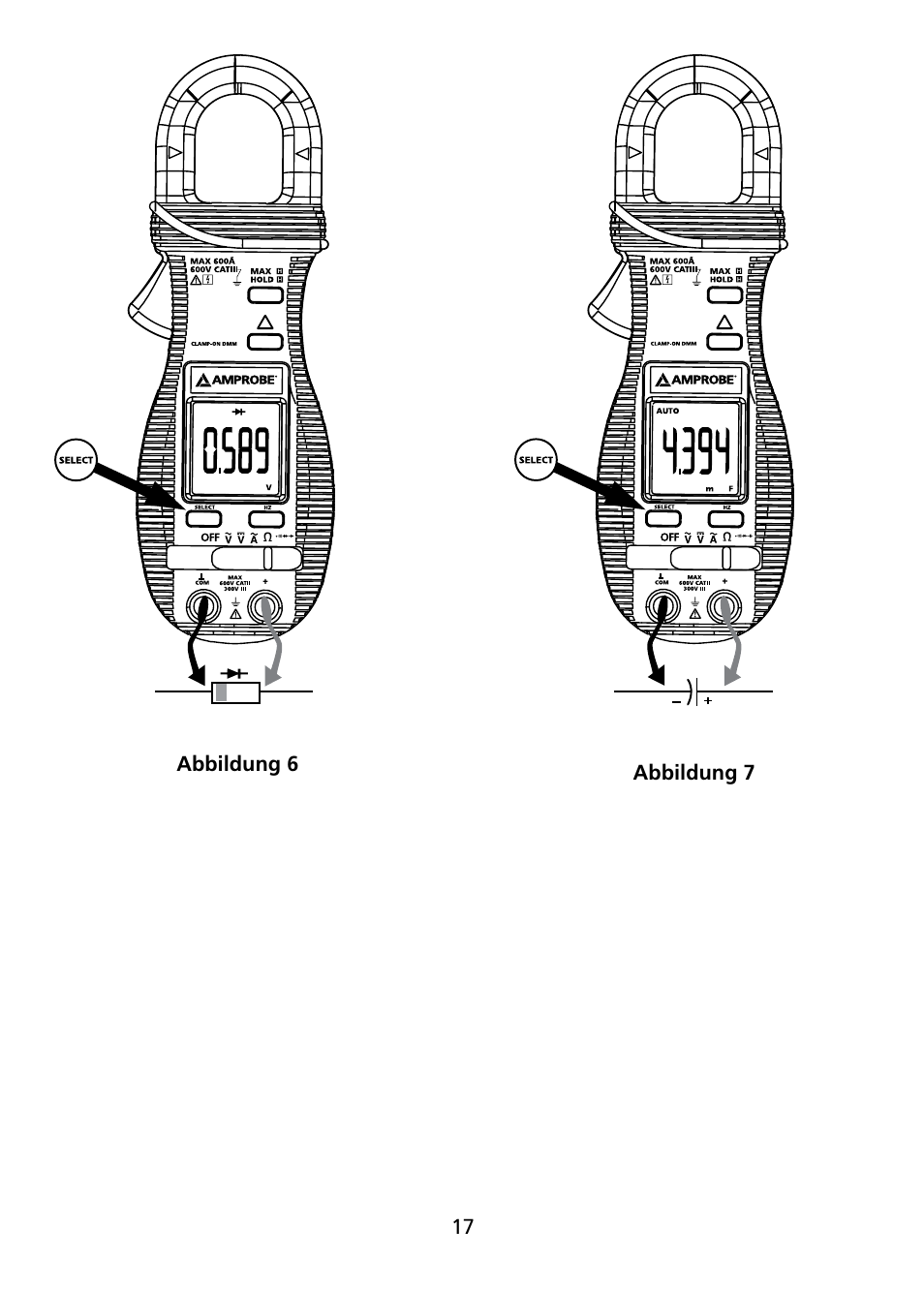 Amprobe ACD-10-TRMS-PLUS ACD-10-PLUS Clamp-Multimeters User Manual | Page 58 / 116