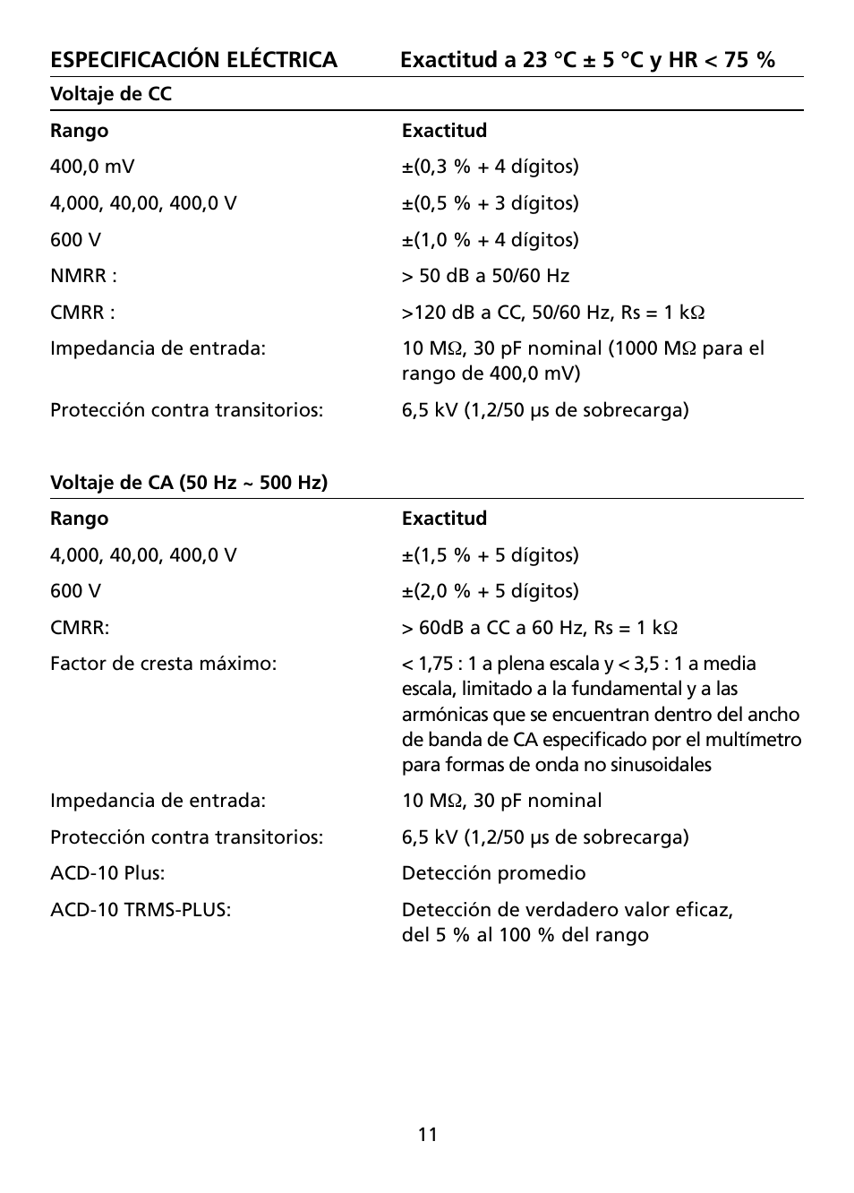 Amprobe ACD-10-TRMS-PLUS ACD-10-PLUS Clamp-Multimeters User Manual | Page 90 / 116