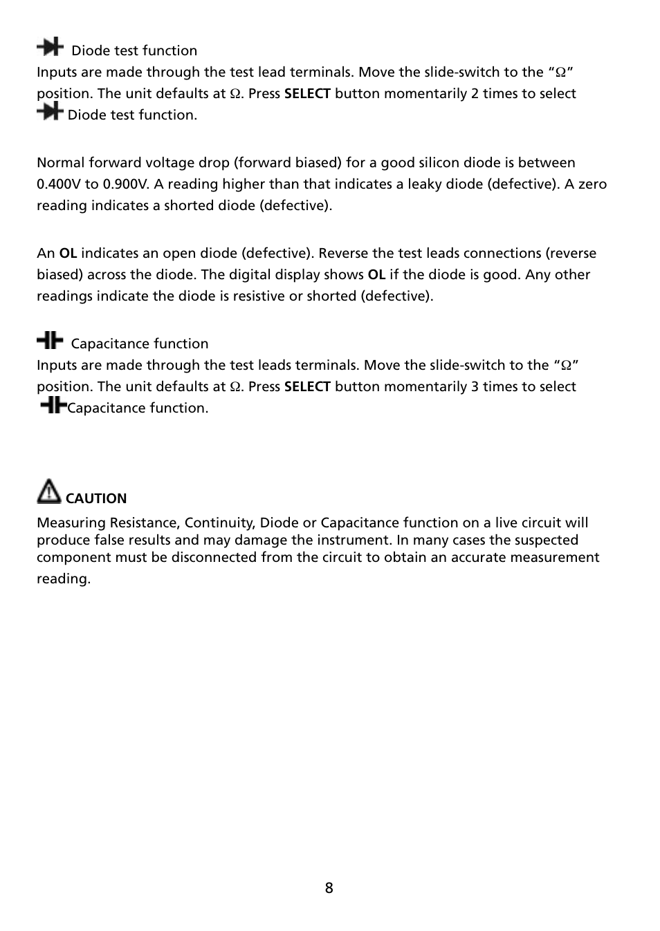 Amprobe ACD-14-FX Clamp-On-Multimeter User Manual | Page 10 / 19