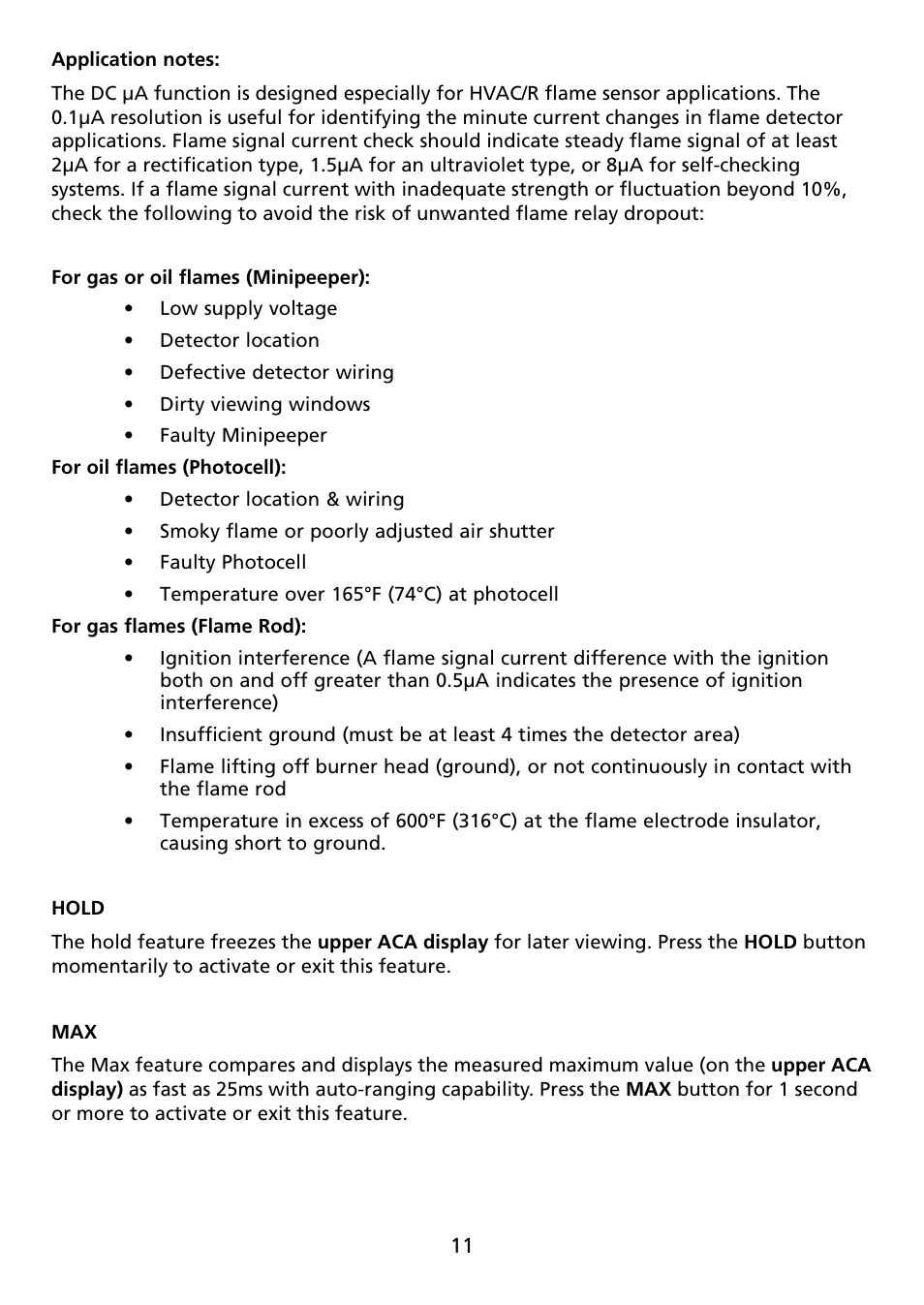 Amprobe ACD-14-FX Clamp-On-Multimeter User Manual | Page 13 / 19