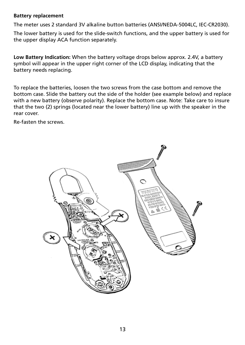 Amprobe ACD-14-FX Clamp-On-Multimeter User Manual | Page 15 / 19