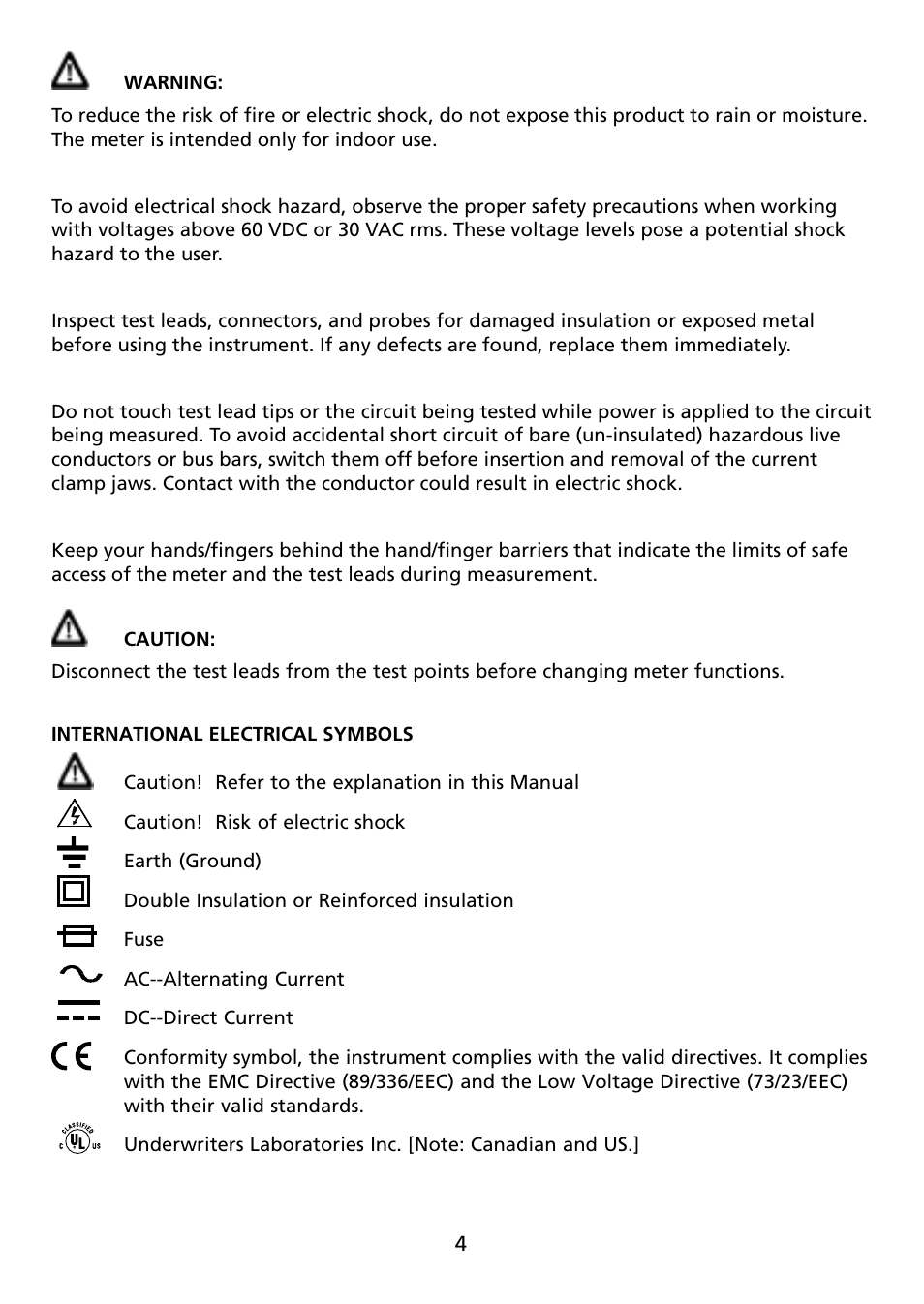 Amprobe ACD-14-FX Clamp-On-Multimeter User Manual | Page 6 / 19