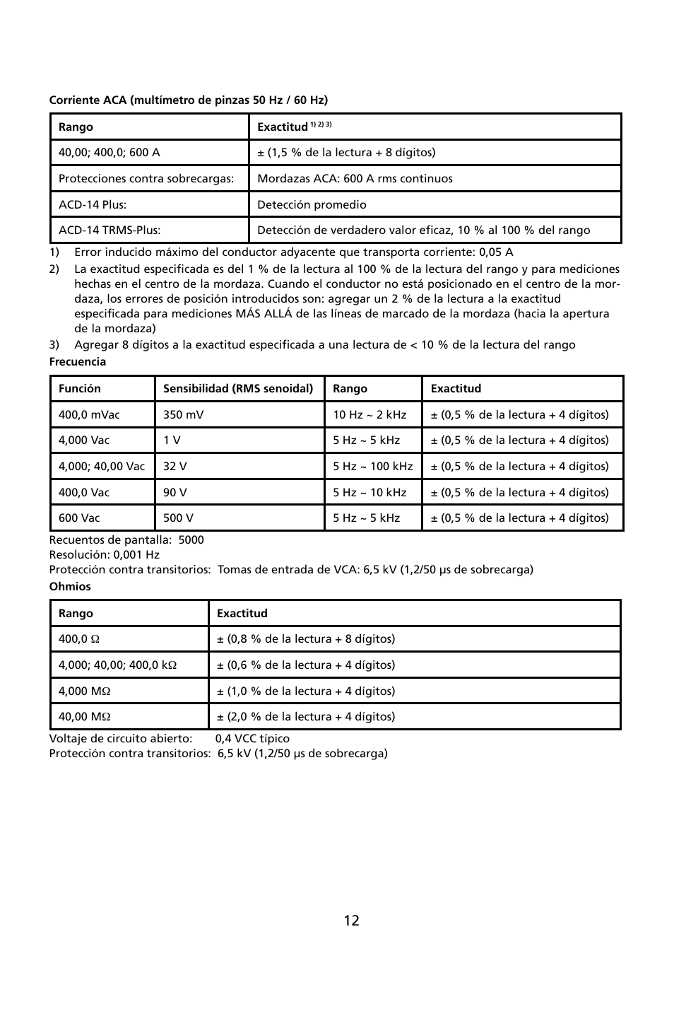 Amprobe ACD-14-PLUS Clamp-On-Multimeters User Manual | Page 111 / 148