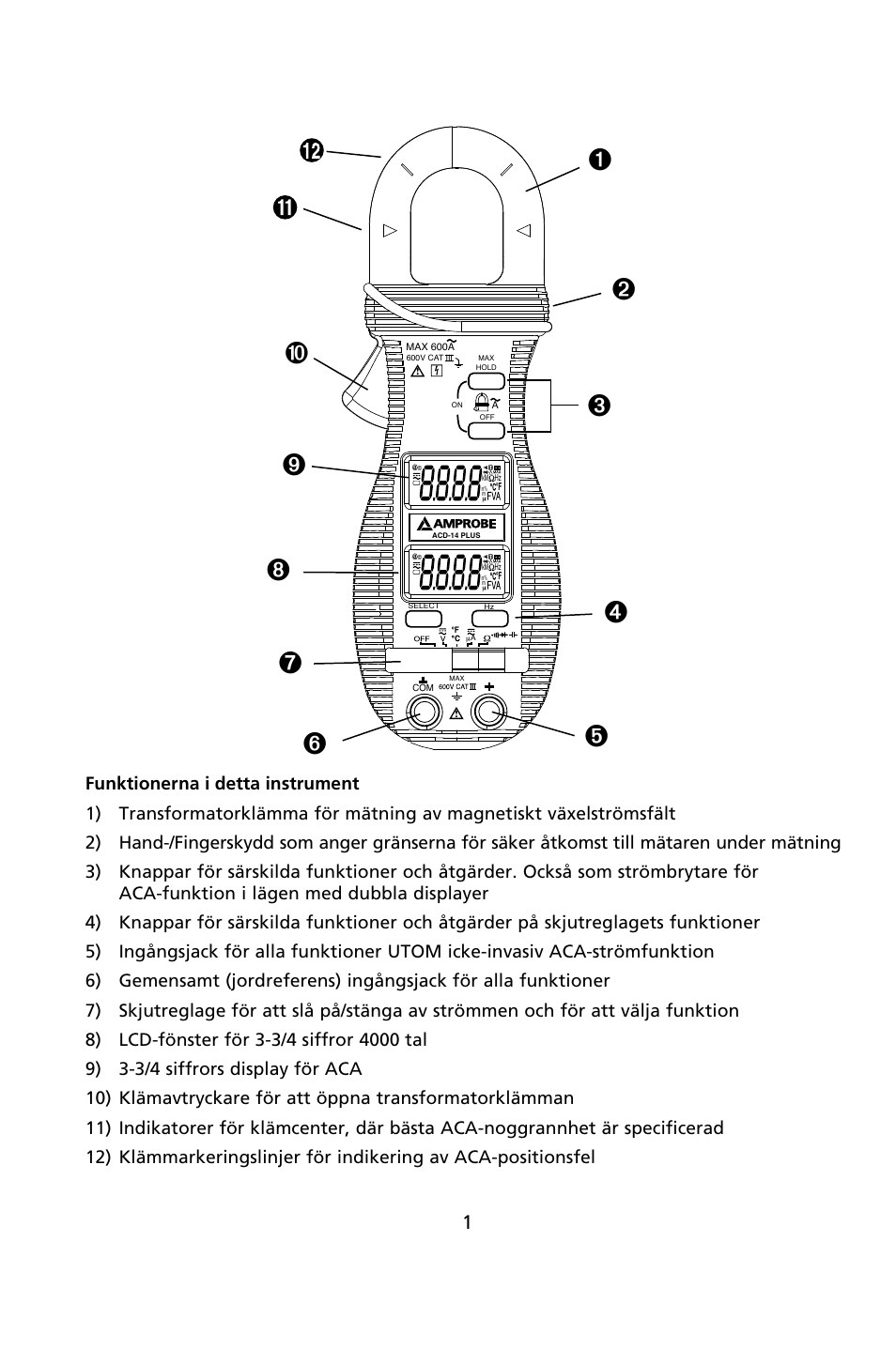 Amprobe ACD-14-PLUS Clamp-On-Multimeters User Manual | Page 124 / 148